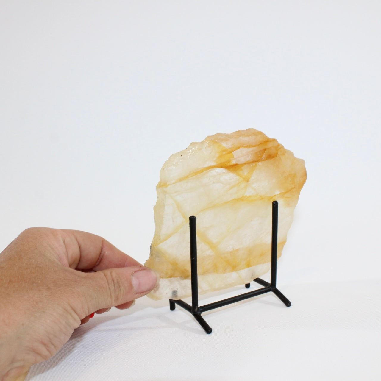 Golden Healer Crystal Slice | ASH & STONE. Premium online crystals. Free express shipping NZ.