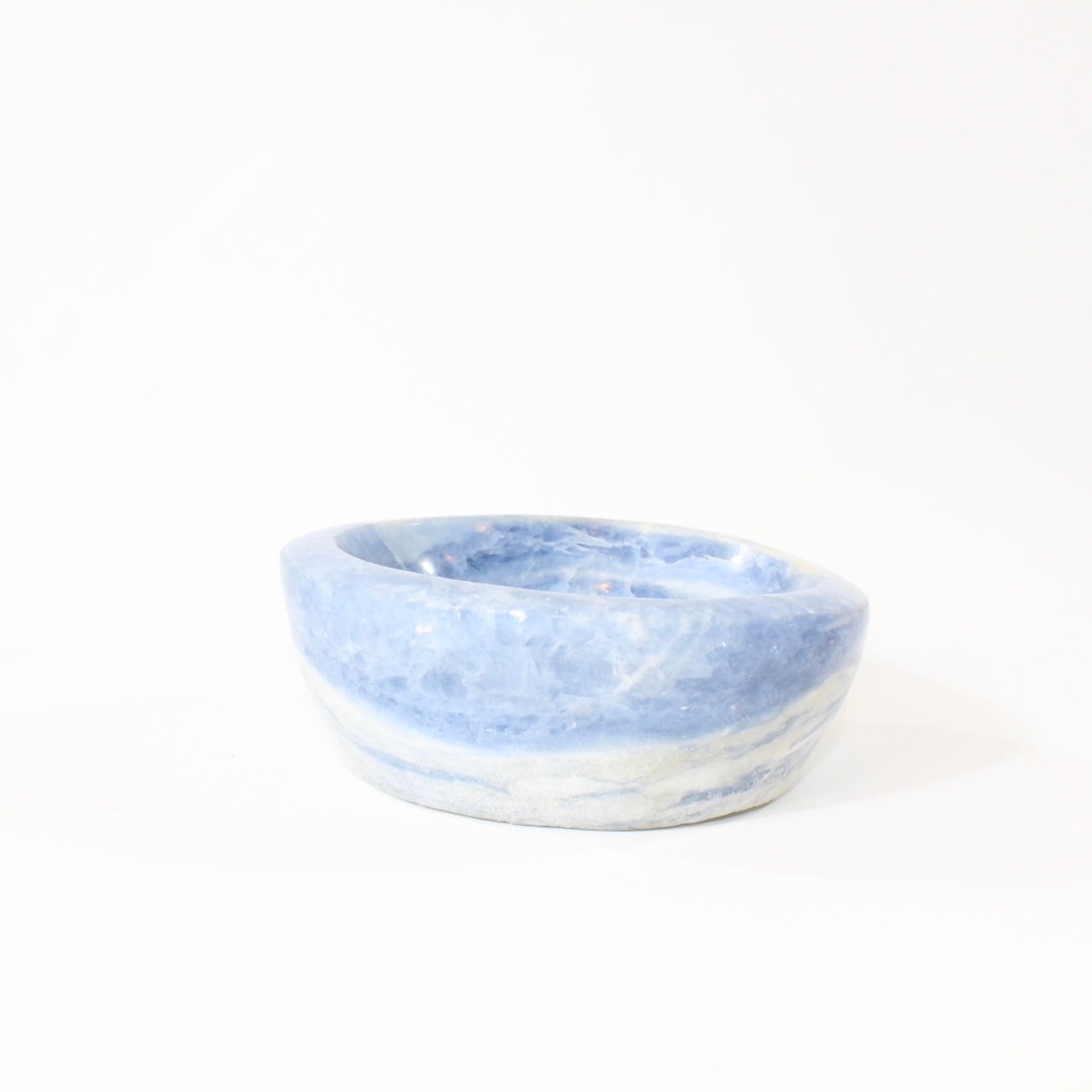 Blue Calcite Bowl | ASH & STONE premium online crystals. Free express shipping NZ. 