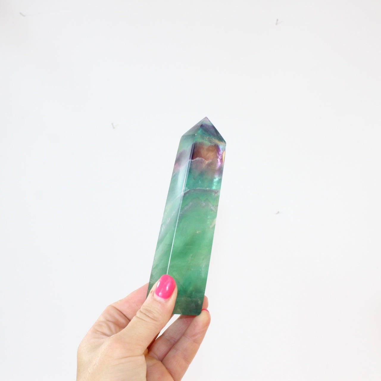 Rainbow Fluorite Tower | ASH & STONE Premium online crystals. Free express shipping. 