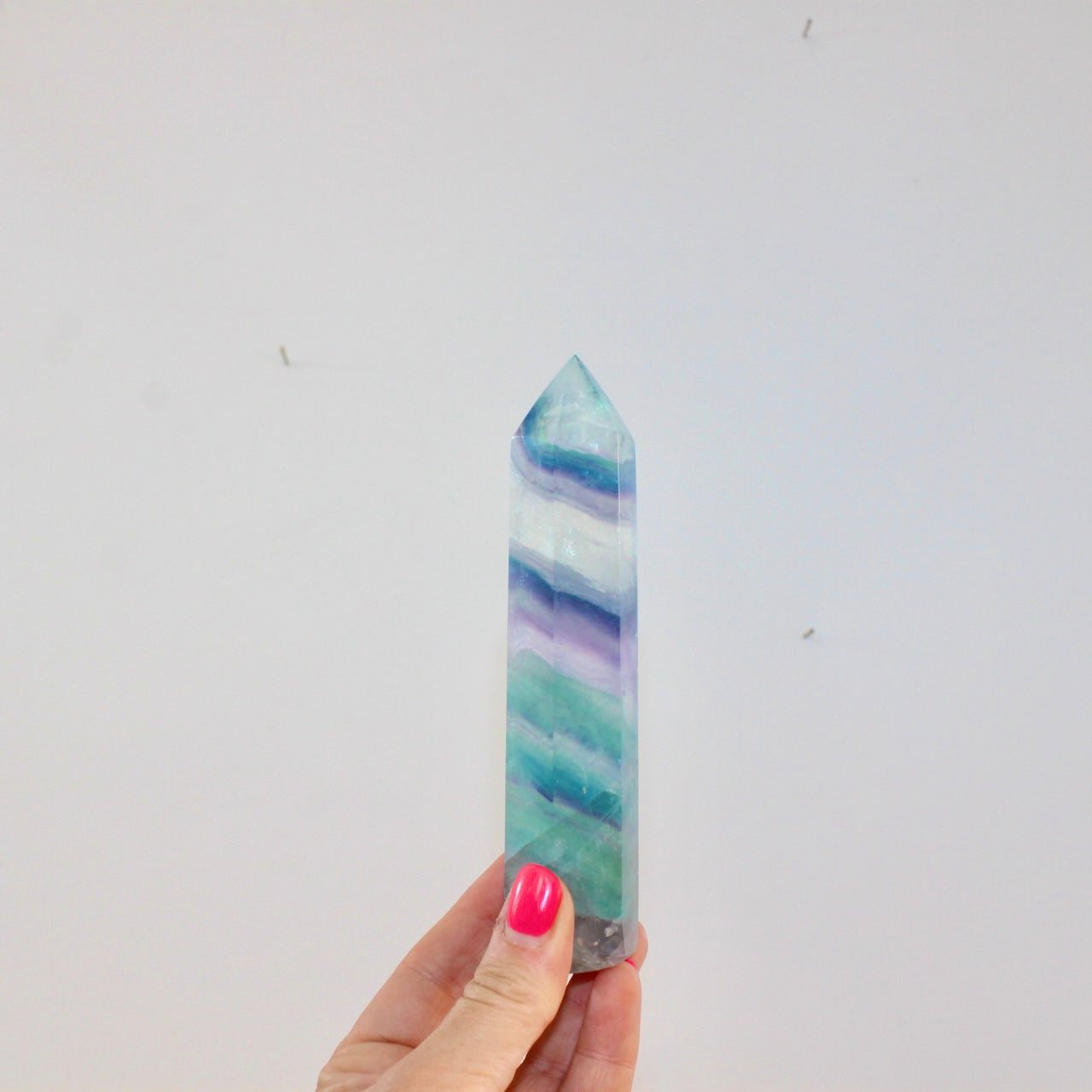 Rainbow Fluorite crystal tower | ASH & STONE. Premium online crystals. Free shipping NZ.