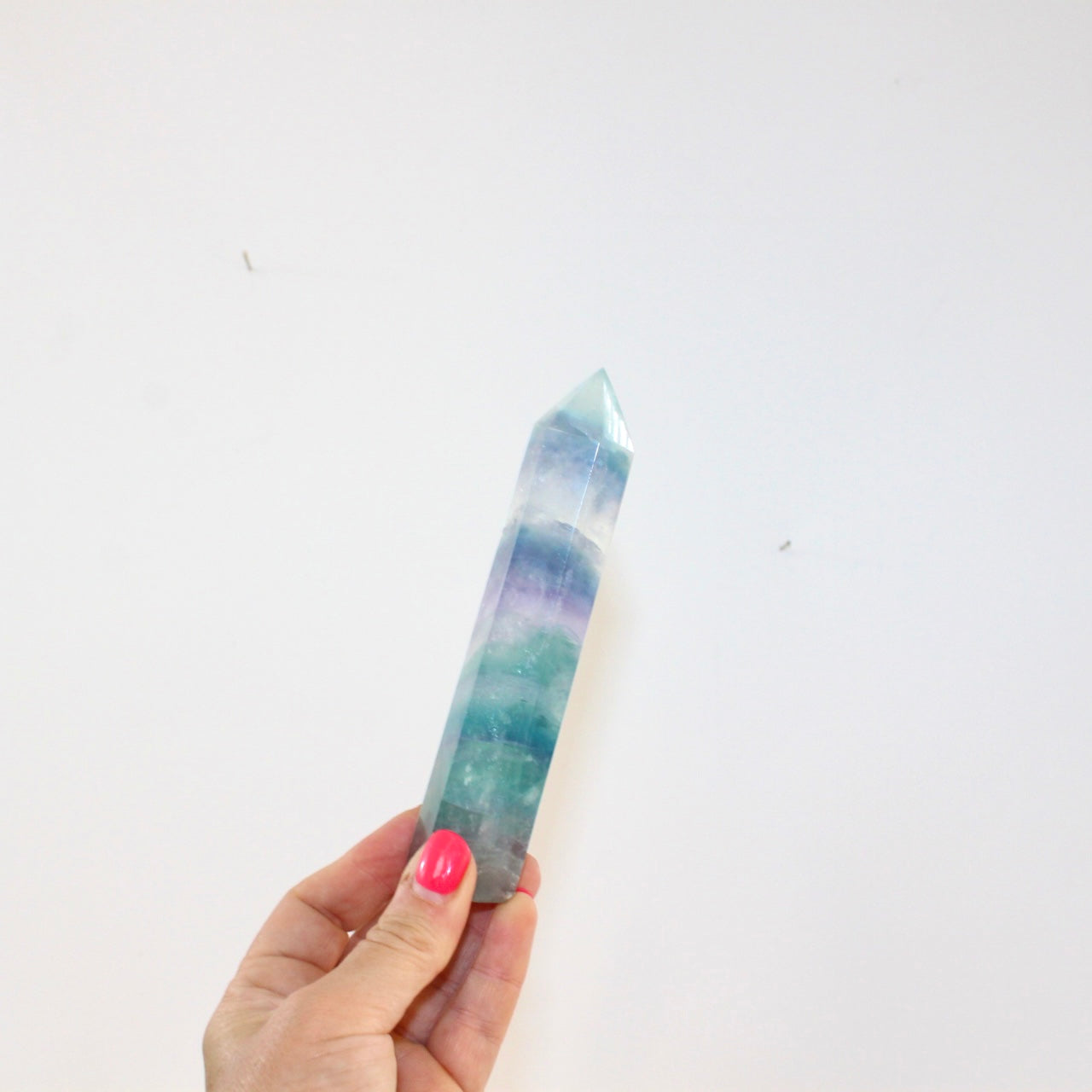 Rainbow Fluorite crystal tower | ASH & STONE. Premium online crystals. Free shipping NZ.