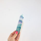 Rainbow Fluorite crystal tower | ASH & STONE. Premium online crystals. Free shipping NZ.