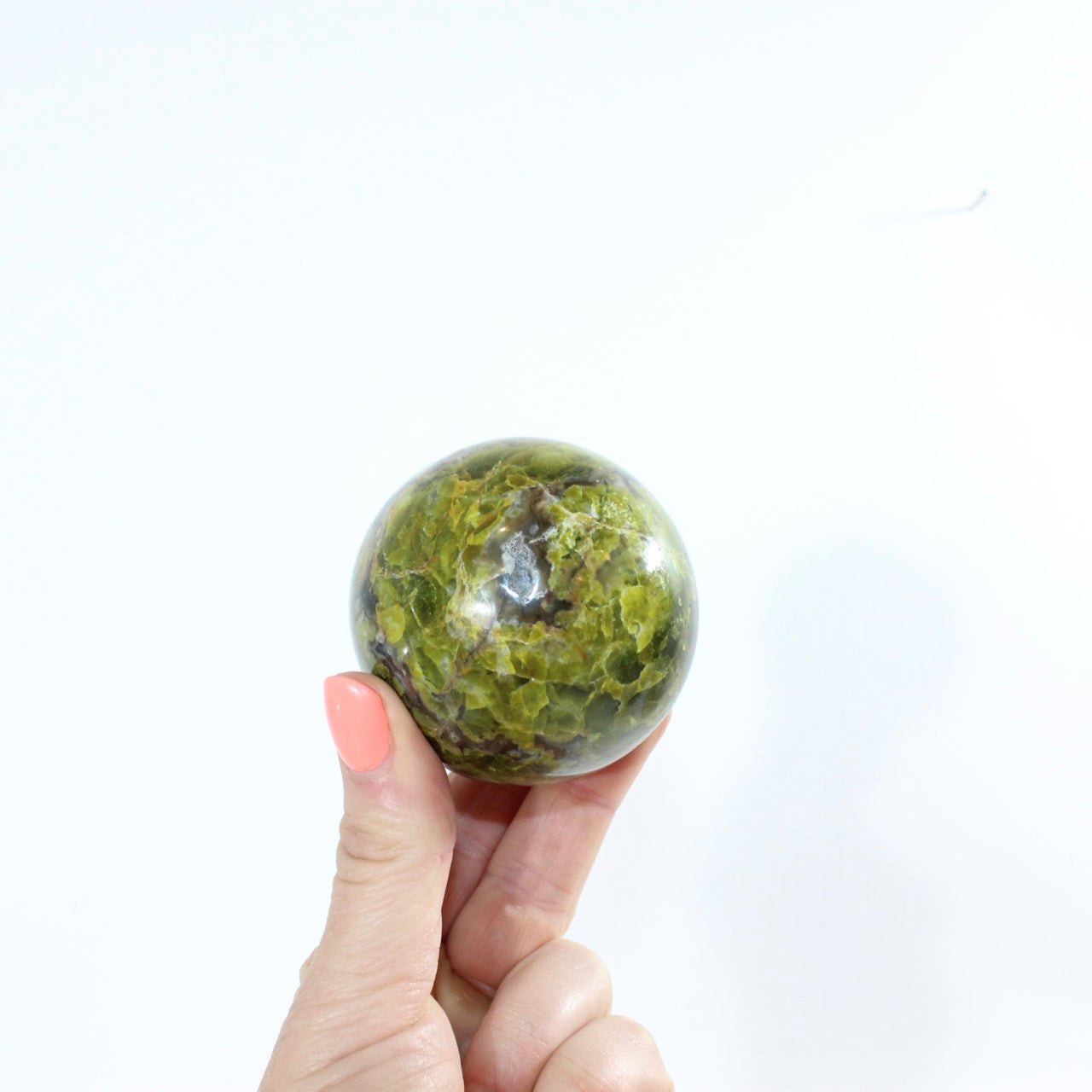 Green Opal Sphere  | ASH & STONE. Premium online crystals. Free shipping