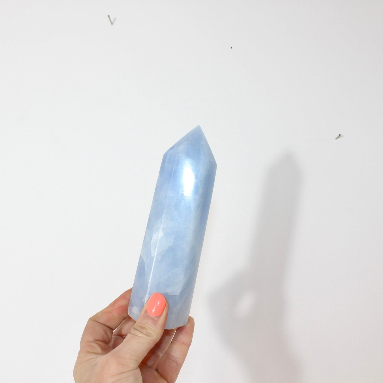 Blue Calcite Tower  | ASH & STONE. Premium online crystals. Free shipping