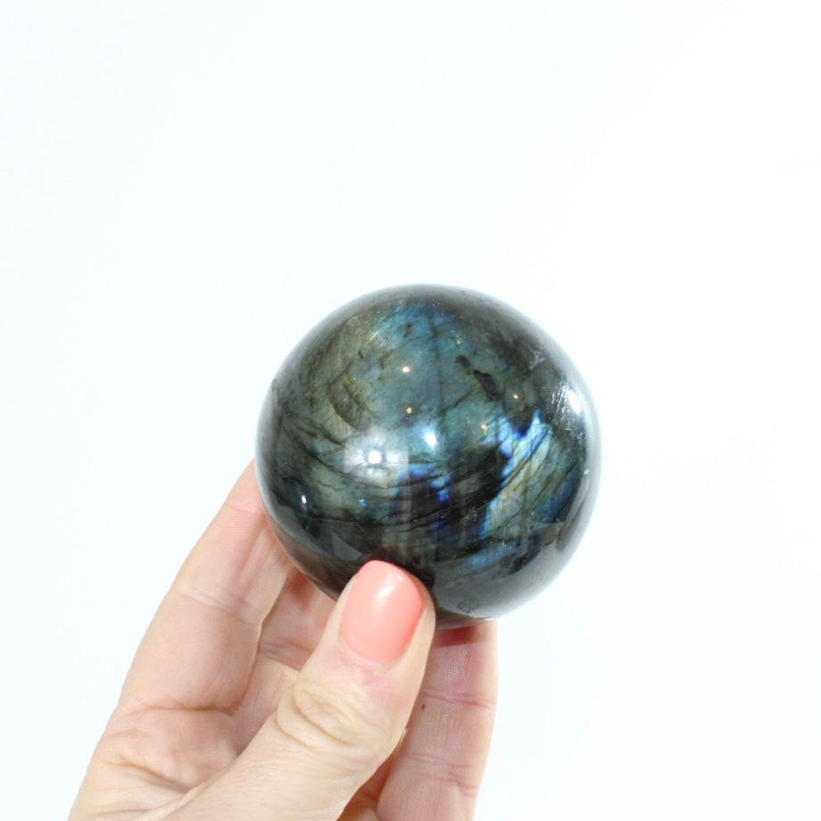 Labradorite Sphere Crystal | ASH & STONE. Premium online crystals. Free shipping NZ. 
