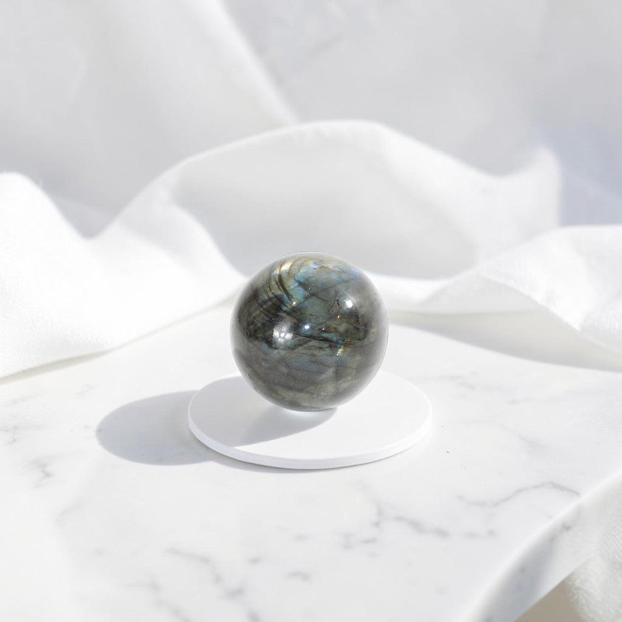 Labradorite Sphere Crystal | ASH & STONE. Premium online crystals. Free shipping NZ. 