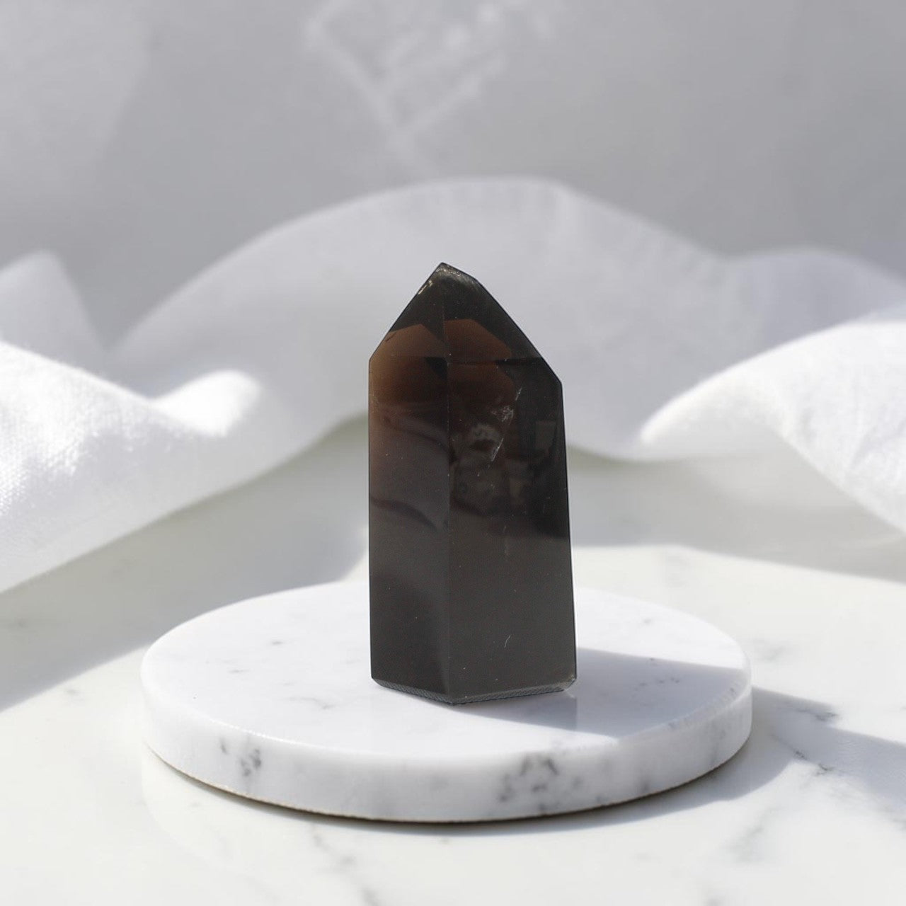 Smoky Quartz Tower | ASH & STONE. Premium online crystals. Free shipping NZ. 