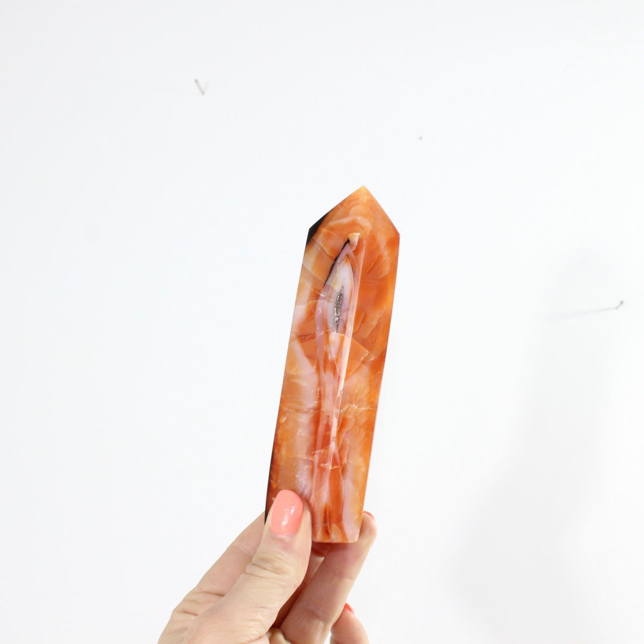 Carnelian Crystal Tower | ASH & STONE. Premium online crystals. Free shipping NZ. 