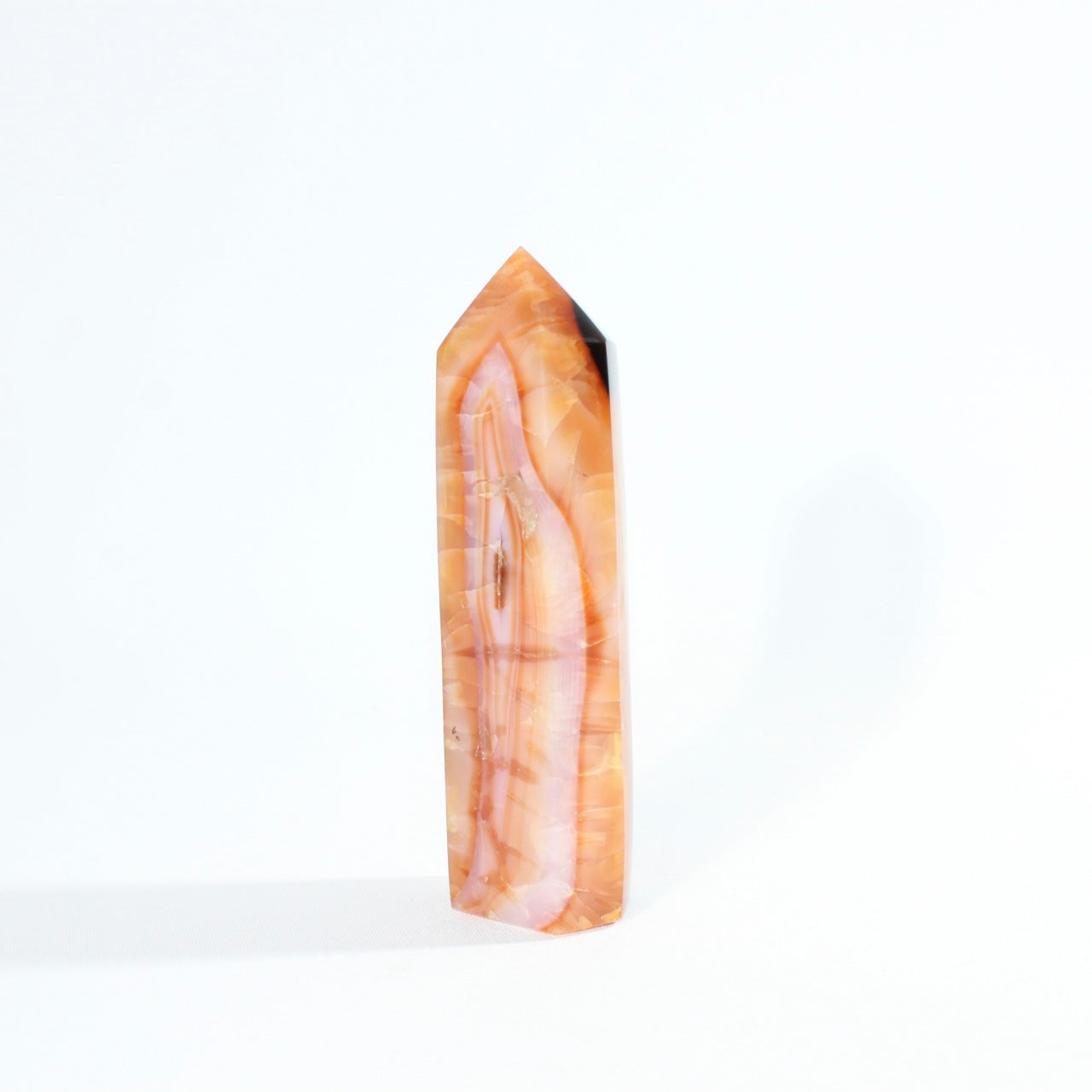 Carnelian Crystal Tower | ASH & STONE. Premium online crystals. Free shipping NZ. 