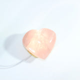 Rose quartz heart crystal lamp - she glows
