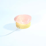 Rose quartz heart crystal lamp - she glows