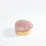 Rose quartz heart crystal lamp - she glows