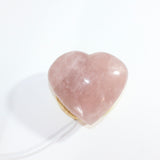Rose quartz heart crystal lamp - she glows