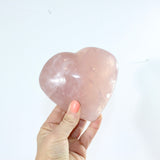 Rose quartz heart crystal lamp - she glows