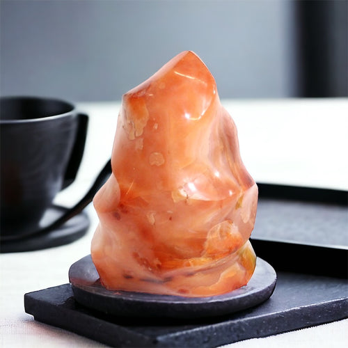 Large carnelian crystal flame | ASH&STONE Crystals Shop Auckland NZ