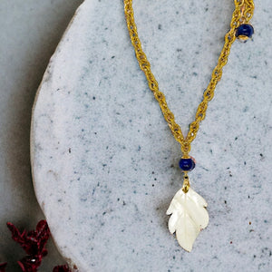 Indunn lapis lazuli crystal necklace by Anoushka Van Rijn | ASH&STONE Crystal Jewellery Shop Auckland NZ