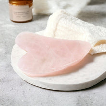 Load image into Gallery viewer, Rose quartz crystal gua sha | ASH&amp;STONE Crystals Shop Auckland NZ
