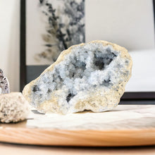 Load image into Gallery viewer, Large celestite crystal geode - 4.01kg | ASH&amp;STONE Crystals Shop Auckland NZ

