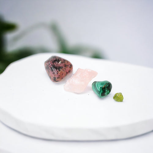 Heart healing crystal pack | ASH&STONE Crystals Shop Auckland NZ