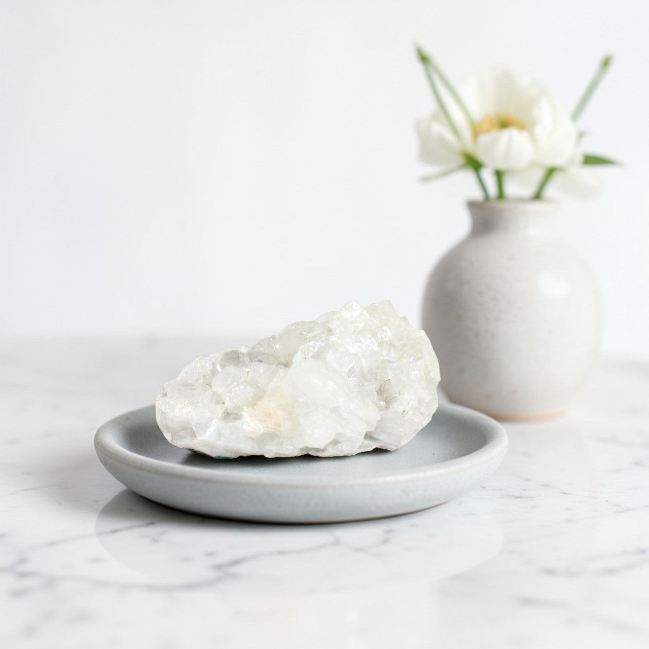 Apophyllite Crystal Cluster | ASH & STONE. premium online crystals. Free express shipping NZ