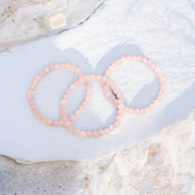 Load image into Gallery viewer, NZ-made natural pink kunzite crystal bracelet | ASH&amp;STONE Crystals Shop Auckland NZ
