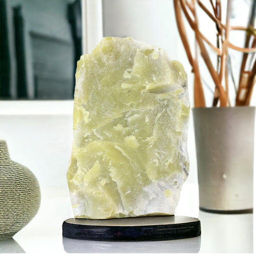 Large lemon quartz crystal chunk 5.51kg | ASH&STONE Crystals Shop Auckland NZ