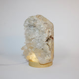 Clear Quartz Cluster Lamp | ASH & STONE Crystal lamps online, Free express shipping.
