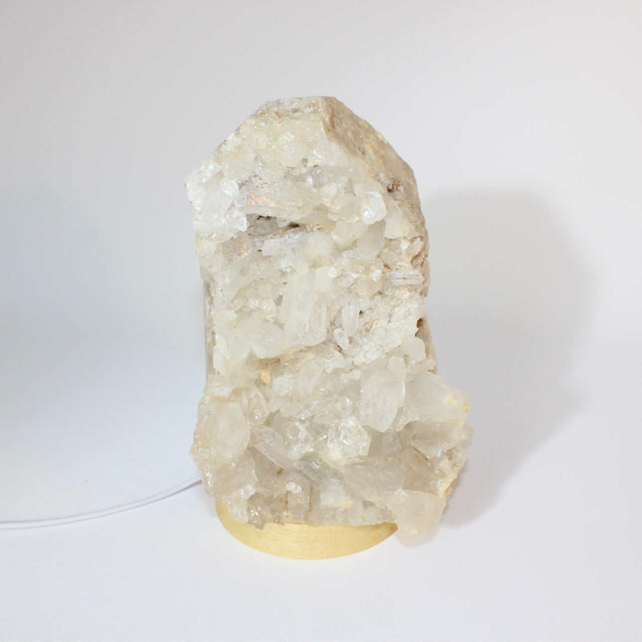 Clear Quartz Cluster Lamp | ASH & STONE Crystal lamps online, Free express shipping.
