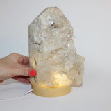 Clear Quartz Cluster Lamp | ASH & STONE Crystal lamps online, Free express shipping.