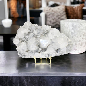 Large apophyllite crystal cluster on stand 1.5kg | ASH&STONE Crystals Shop Auckland NZ