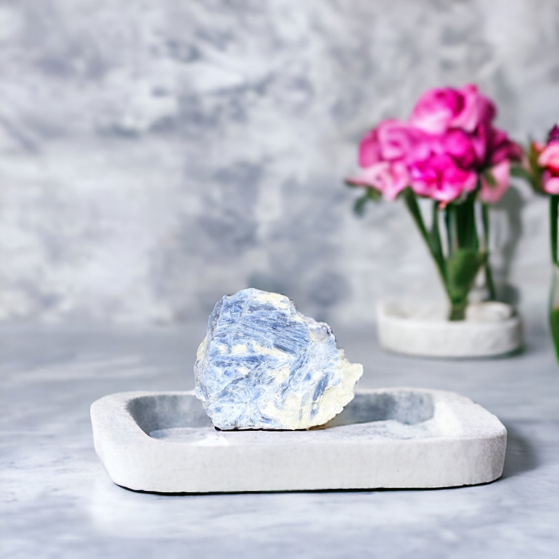 Kyanite crystal with cut base | ASH&STONE Crystals Shop Auckland NZ