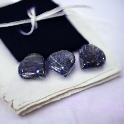 Sodalite crystal heart | ASH&STONE Crystals Shop Auckland NZ