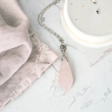 Load image into Gallery viewer, Rose quartz crystal pendulum | ASH&amp;STONE Crystals Shop Auckland NZ
