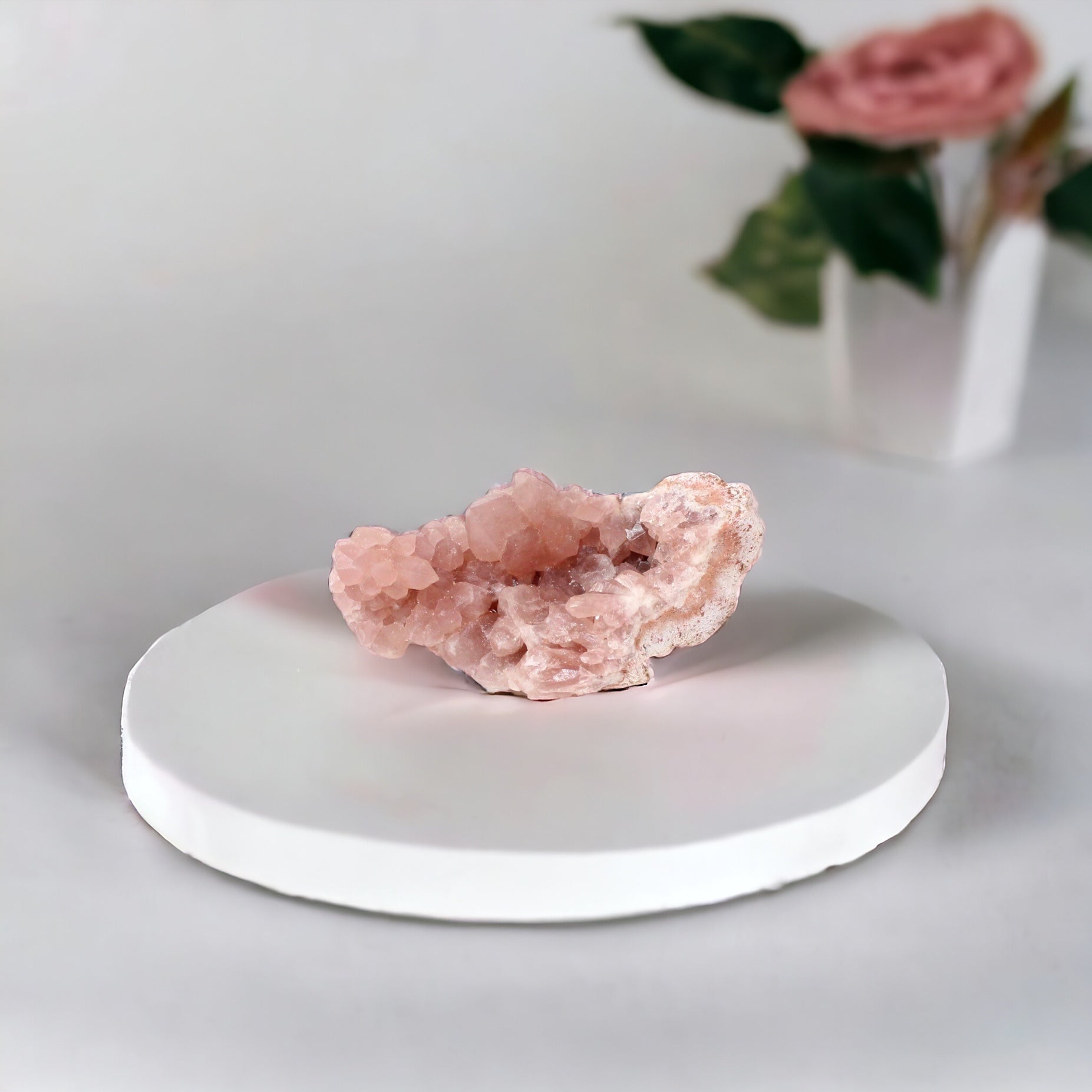 Pink amethyst crystal cluster | ASH&STONE Crystals Shop Auckland NZ