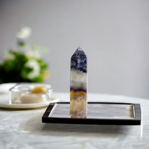 Fluorite polished crystal generator | ASH&STONE Crystals Shop Auckland NZ
