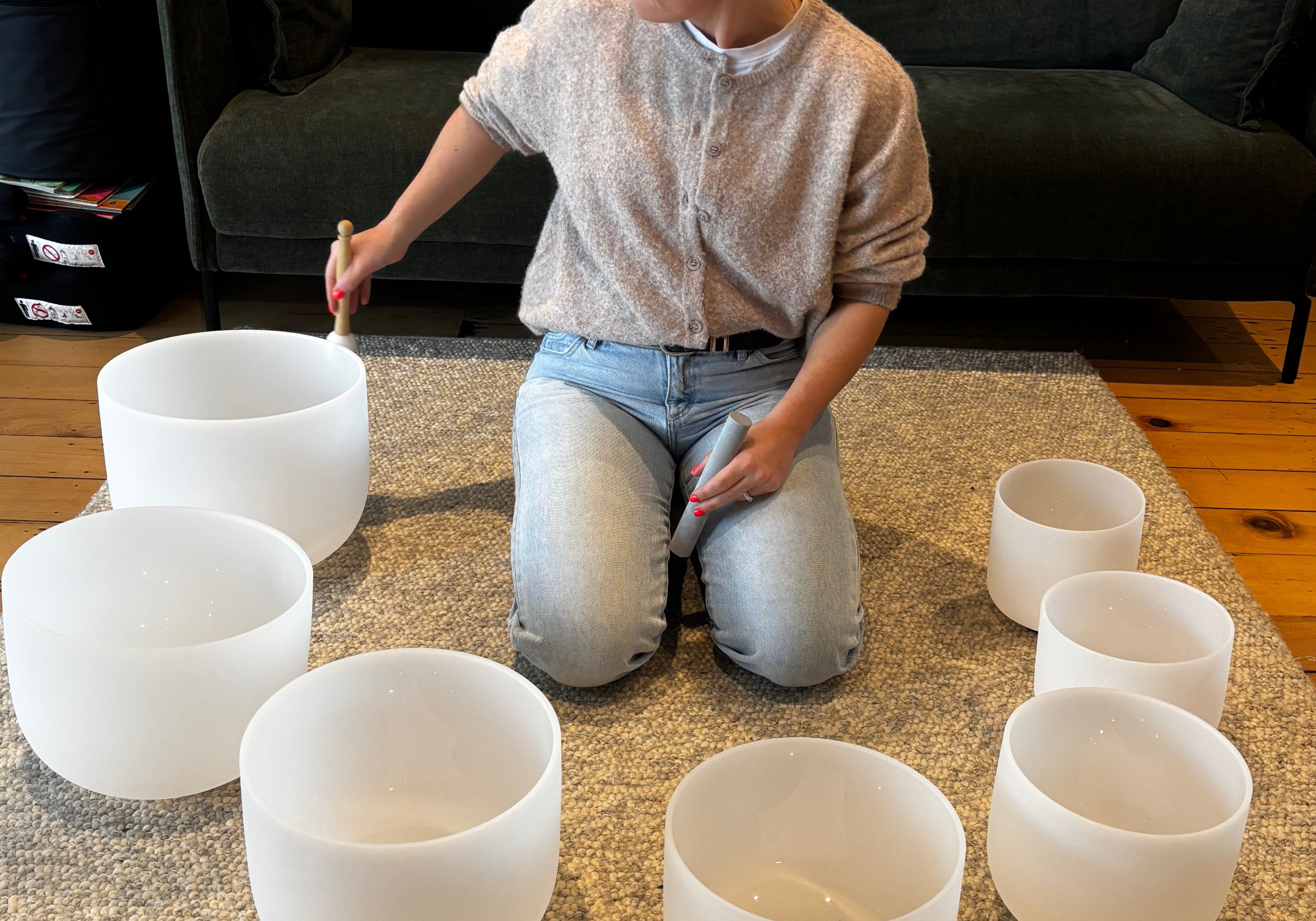 FULL SET OF SINGING BOWLS | ASH & STONE, Best singing bowls in NZ. Free express shipping. 