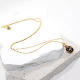 Bespoke Handmade - Garnet Gold plated Necklace