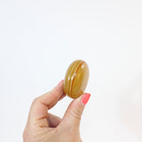 Carnelian & Golden Healer crystal palm stone