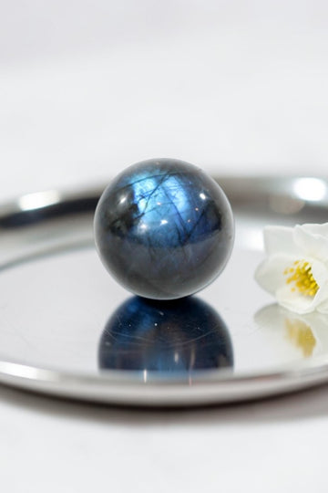 Labradorite Sphere | ASH & STONE Premium online crystals. Free express shipping NZ