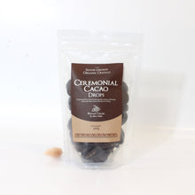 Load image into Gallery viewer, Shade grown organic Criollo | ceremonial cacao drops 250gm | ASH&amp;STONE Auckland NZ

