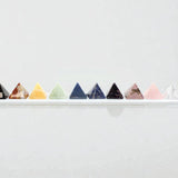 Full Chakra Crystal Pyramid Set.  Free express shipping. Shop online from ASH&STONE crystal shop Auckland NZ. AfterPay available.
