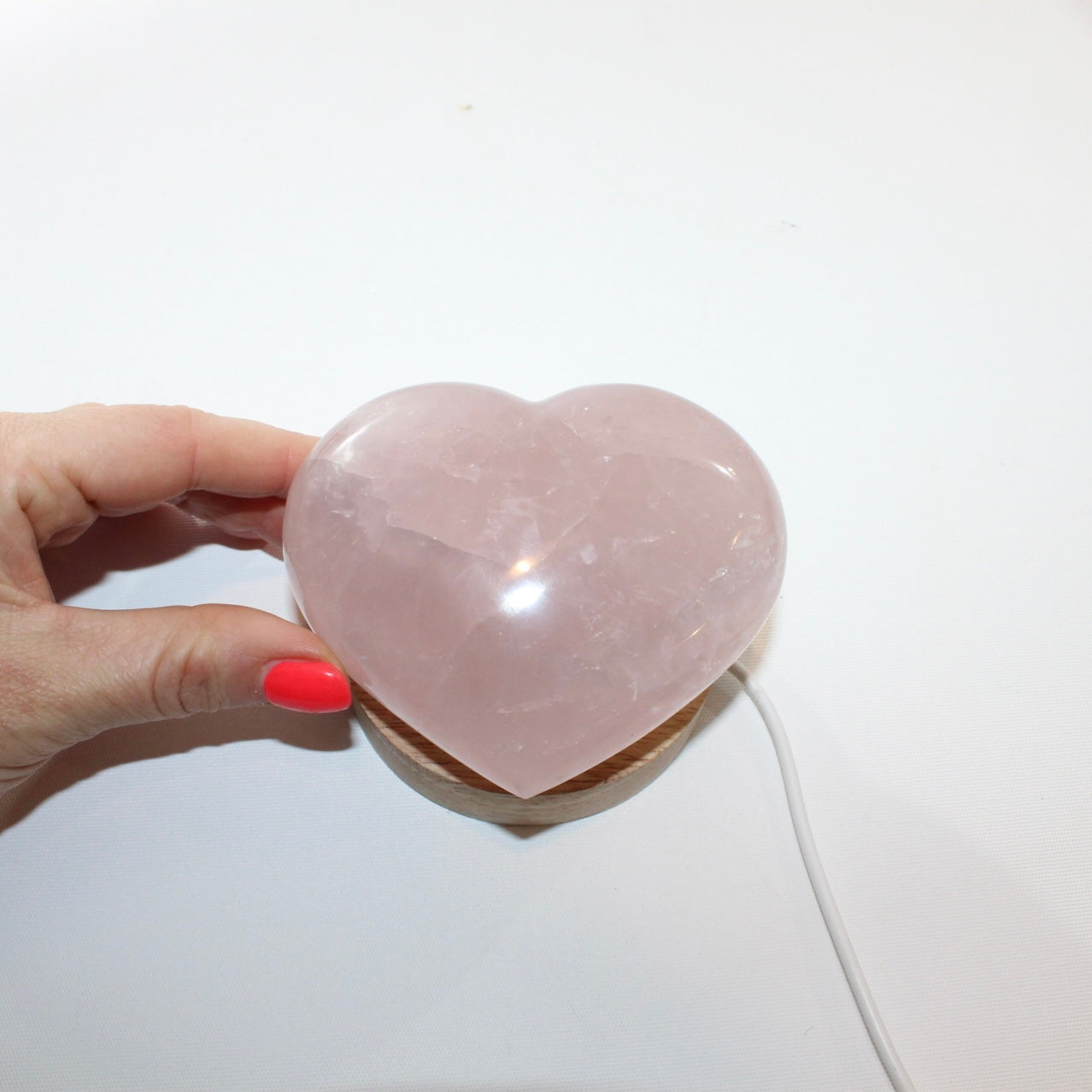 Rose Quartz Crystal Heart Lamp. Free express shipping. Shop online from ASH&STONE Crystal Shop Auckland NZ. AfterPay available. 