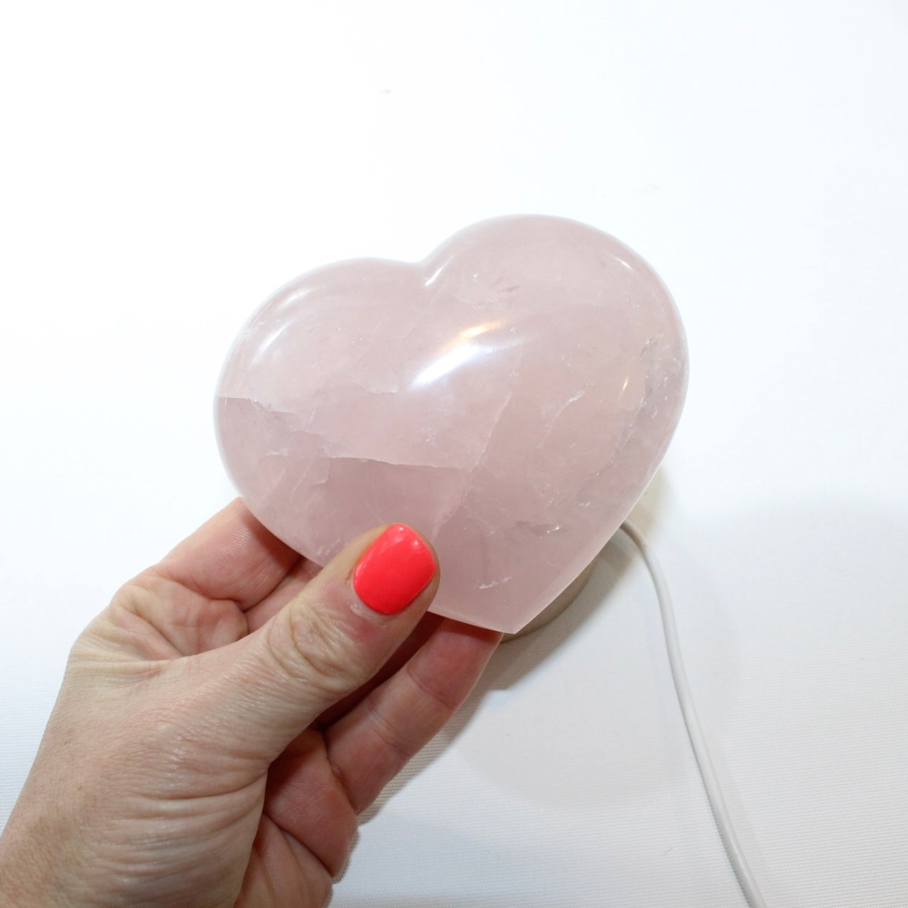 Rose Quartz Crystal Heart Lamp. Free express shipping. Shop online from ASH&STONE Crystal Shop Auckland NZ. AfterPay available. 