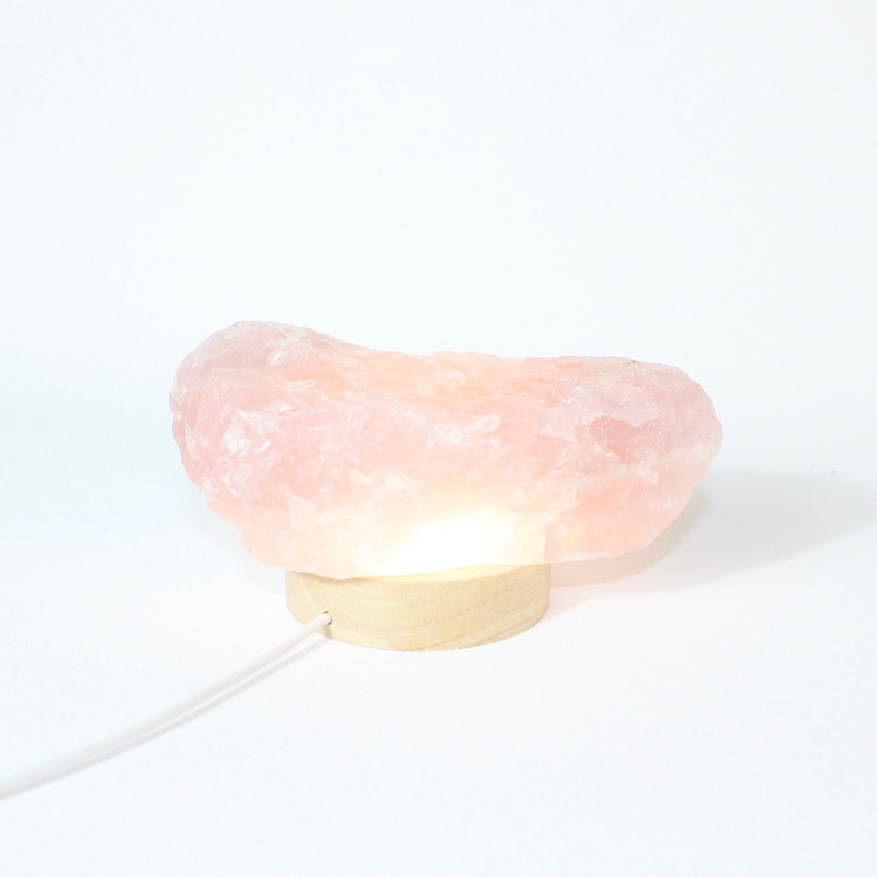 Rose quartz crystal lamp | ASH & STONE Crystals online. Free express shipping. 