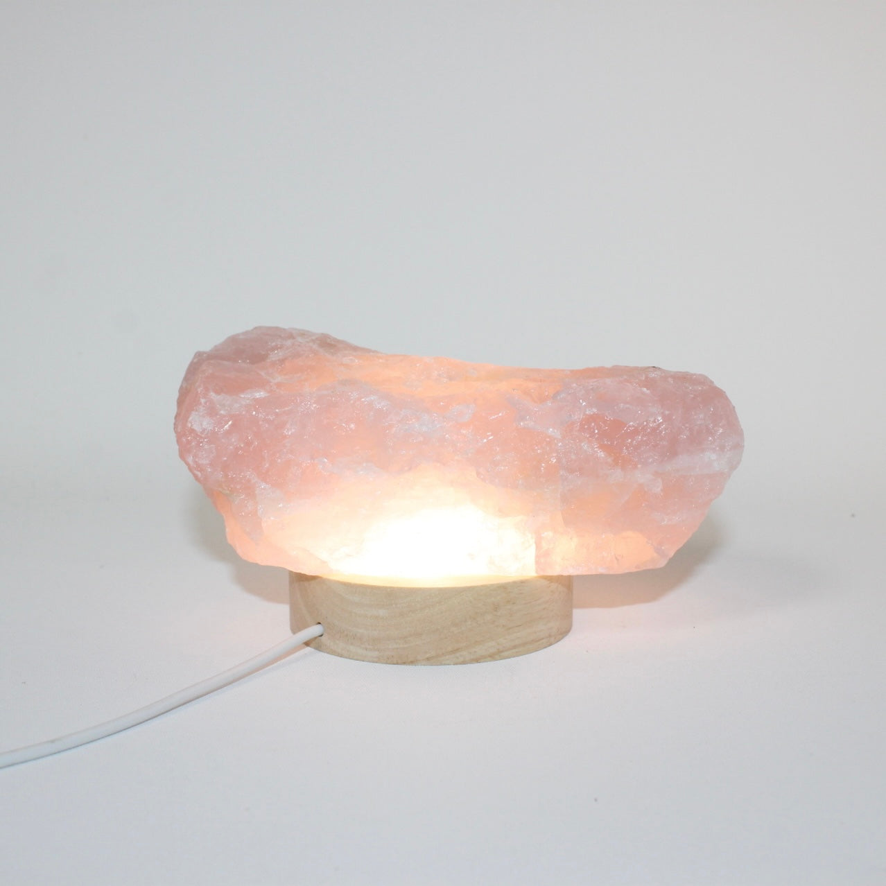 Rose quartz crystal lamp | ASH & STONE Crystals online. Free express shipping. 