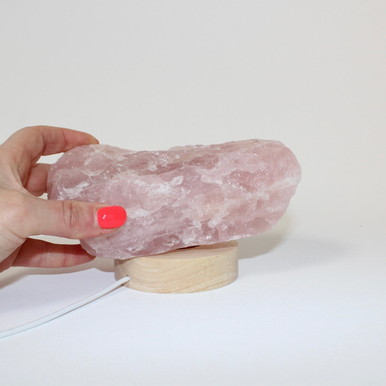 Rose quartz crystal lamp | ASH & STONE Crystals online. Free express shipping. 