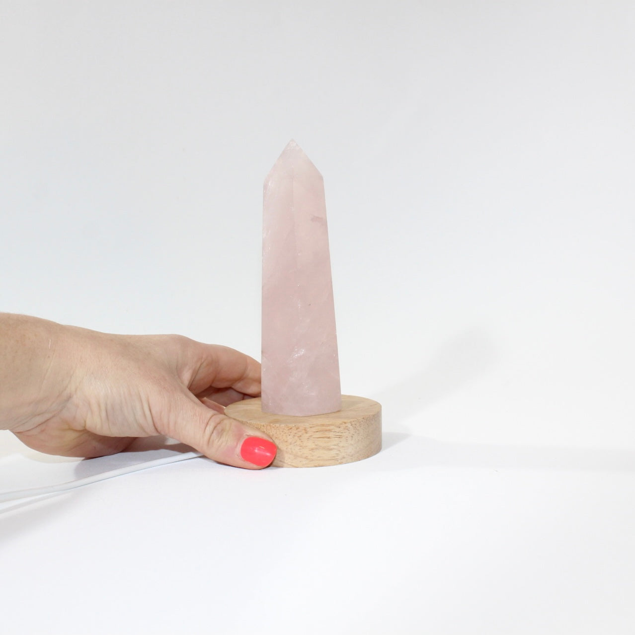 Rose Quartz Crystal Tower Lamp. Free express shipping. Shop online from ASH&STONE Crystal Shop Auckland NZ. AfterPay available. 