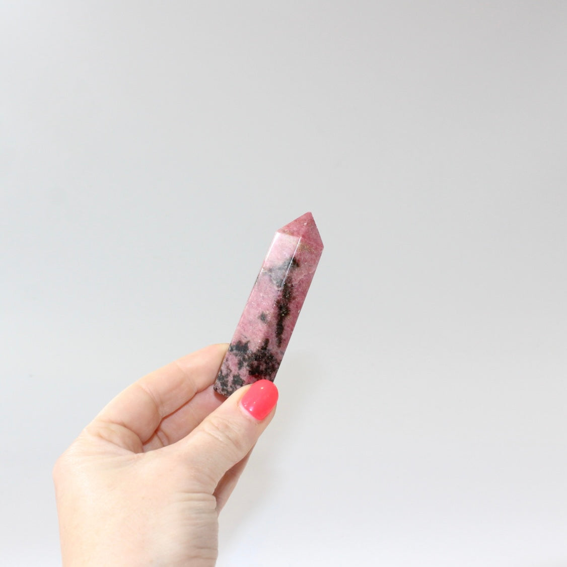 Rhodonite Crystal Tower. Free express shipping. Buy crystals online now from ASH&STONE Auckland NZ. AfterPay available.