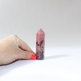 Rhodonite Crystal Tower. Free express shipping. Buy crystals online now from ASH&STONE Auckland NZ. AfterPay available.
