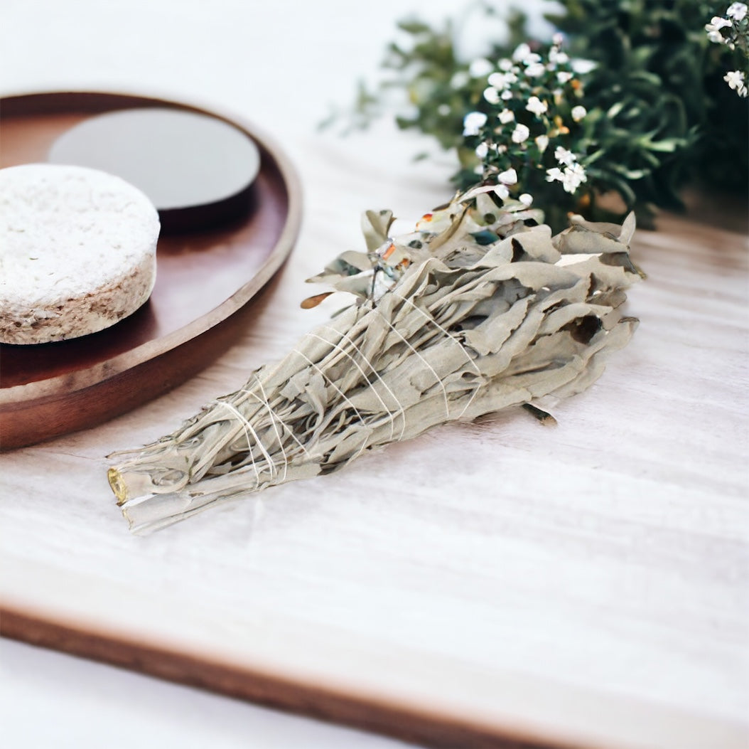 NZ grown organic white sage wand | ASH&STONE Auckland NZ